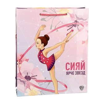 Пакет подарочный, бумага, 30х36х10 см, арт Л, 2 вида